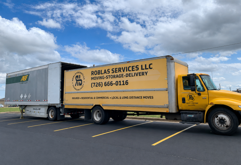 Professional San Antonio moving companies loading furniture for a multi-stop delivery